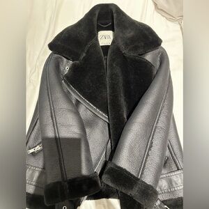 Zara leather jacket
